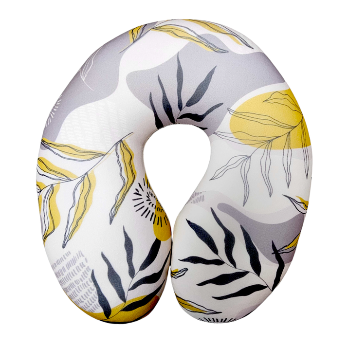 CUELLO MICROFIBRA - PLANTA GRIS Y AMARILLO